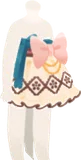 大きなリボンのエプロン