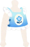 ネモフィラ柄のビスチェ