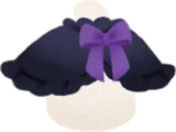 ふんわりフリルケープ・黒
