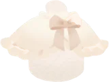 ふんわりフリルケープ・白