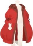 蔓草模様のふんわりアウター・赤