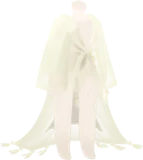 タッセル付き透けストール