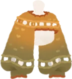 かぎ編みのショート丈ニット