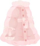 ピンクリボンダウンフレアコート