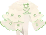 花柄シースルーオーバースカート
