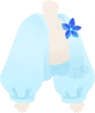 お花飾りのカーディガン