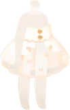 シンプルロリィタオーバースカート