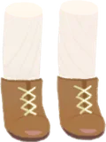 編み上げブーツ・茶
