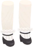 靴下つきストラップパンプス
