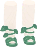 ツルの葉シューズ