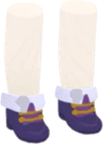 スミレ色ショートブーツ