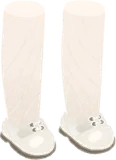 ホワイトレザーの靴