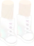 砂丘を渡る厚底シューズ