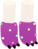 もふもふパープルシューズ
