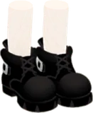 月下のオオカミ男のブーツ
