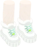 厚底ホワイトスニーカー