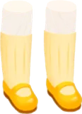 ハチミツ色のパンプス