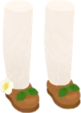 イチゴの花のシューズ