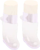 淡色のレインブーツ