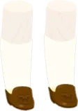 茶色のレトロローファー