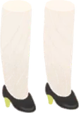 ブラックイエローパンプス