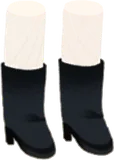 シンプルショートブーツ・黒