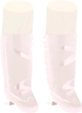 ホワイトロングブーツ
