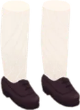 ダークブラウンの革靴