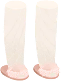 ファー付きルームシューズ
