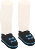ネオンブルーラインシューズ