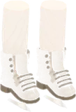 ホワイトスケートシューズ
