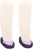 薄藤色の鼻緒の草履