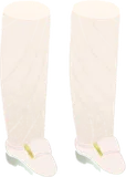 ホワイトモンクストラップシューズ