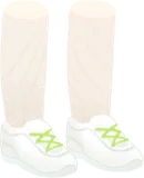 ホワイトランニングシューズ