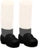 グレーソックスのローファー