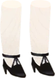 ピンヒールブラックパンプス