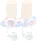 シロキクラゲのフリルブーツ
