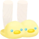 アヒルのふわふわスリッパ
