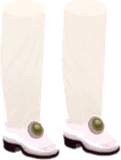 シルバーエナメルシューズ