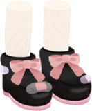 ラボのリボンシューズ