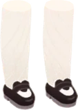 クラシカルなモノトーンローファー