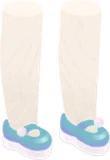 海辺のおでこ靴