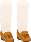キャメルのモカシン