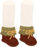 かぎ編みルームブーツ