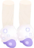 ファー付きパンプス