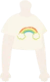 虹プリントTシャツ