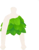 むじゃもじゃ葉っぱの服
