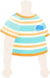 ワッペン付きTシャツ
