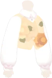 花柄ベストとシャツ