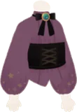 コルセットベルト付きトップス